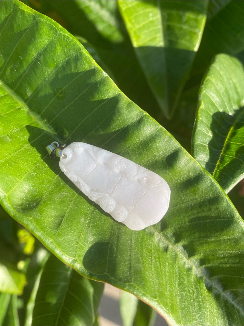 White Jade Guanyin Pendant